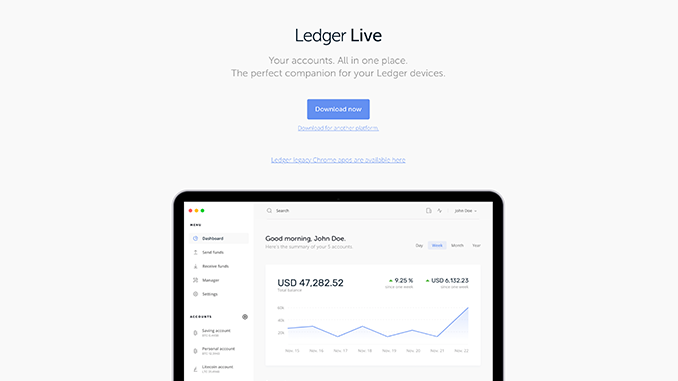 bitcoin ledger live