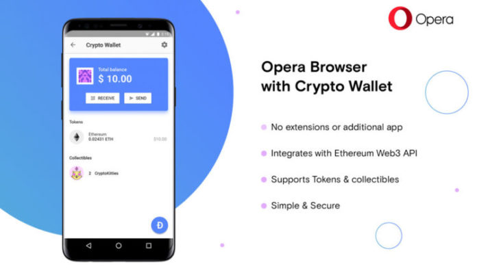Opera introduces the first browser with built-in crypto wallet
