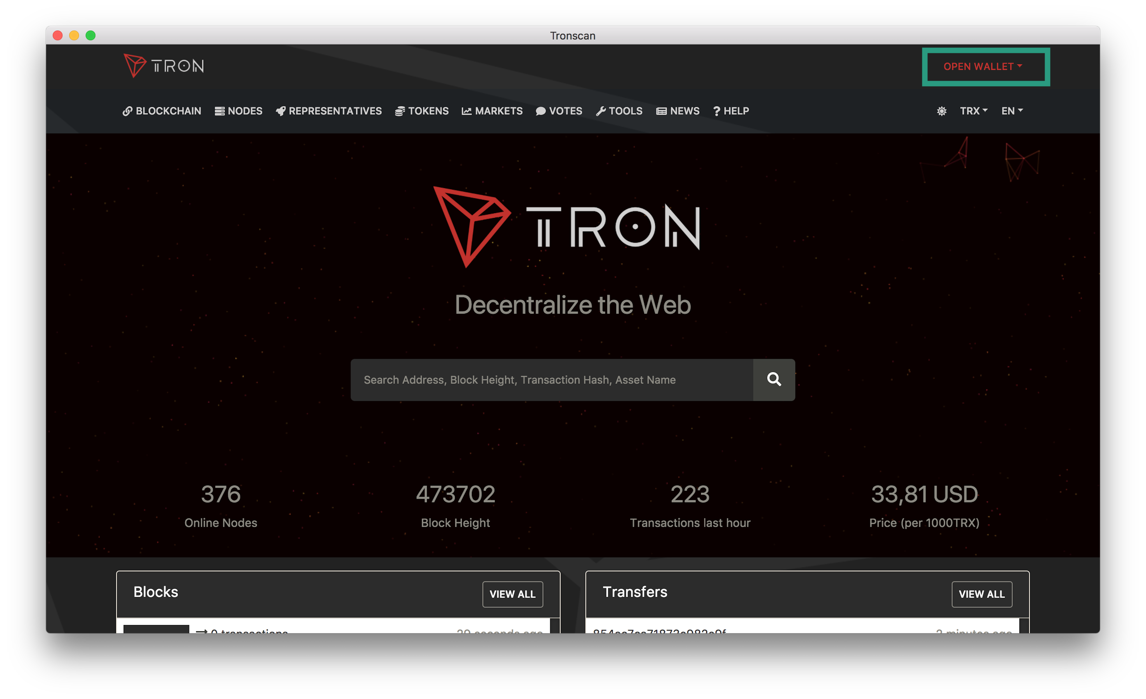 Ledger Nano S now supports TRON (TRX) - The Bitcoin News