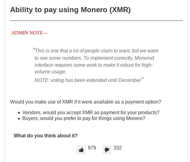 Darknet Markets Ability to pay using Monero