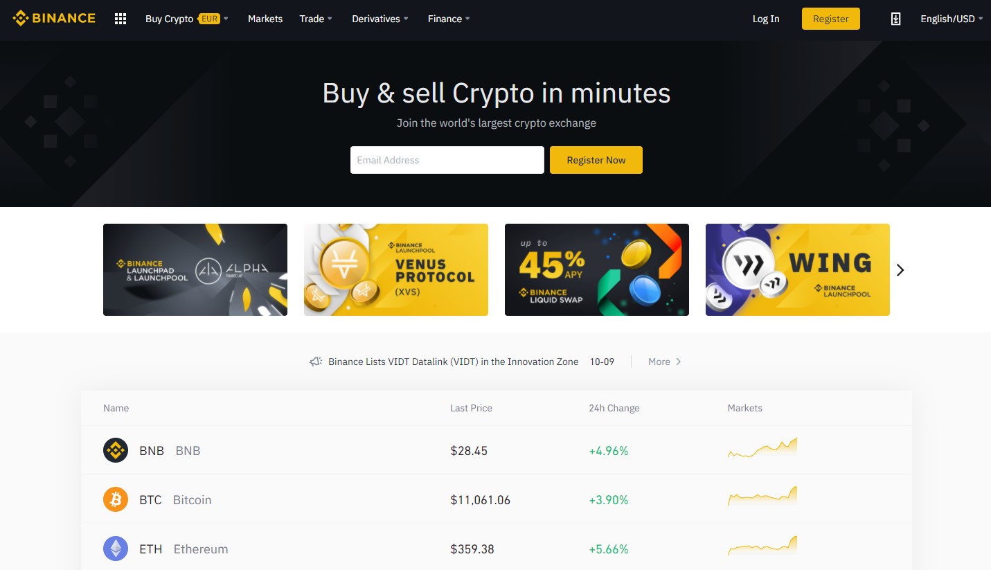 Binance exchange