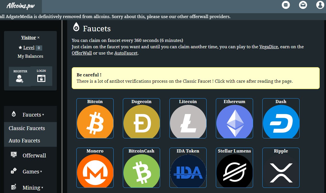 crypto faucets cheats