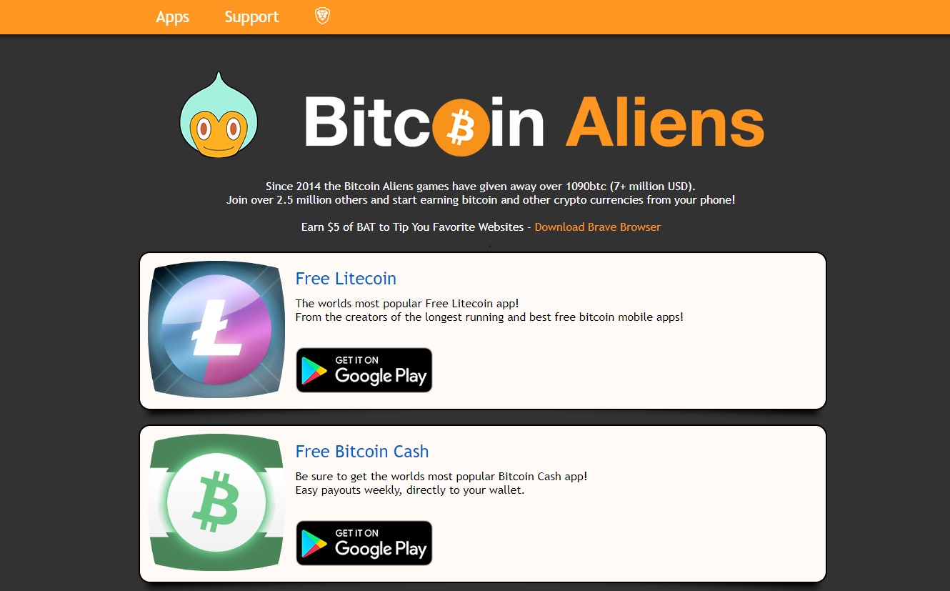 bitcoin alien faucet