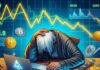 Crypto market at noon Bitcoin and altcoins in a downward trend