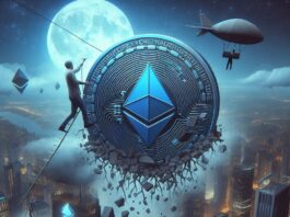 Ether falls to a five-year low against Bitcoin