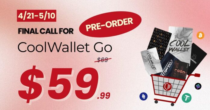 CoolBitX Launches CoolWallet Go: The World's First Cold Wallet with Lifetime Warranty CoolBitX Launches CoolWallet Go: The World's First Cold Wallet with Lifetime Warranty