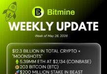 Bitmine Immersion Technologies (BMNR) Announces ETH Holdings Reach 5.39 Million Tokens, and Total Crypto and Total Cash Holdings of $12.3 Billion