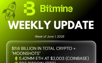 Bitmine Immersion Technologies (BMNR) Announces ETH Holdings Reach 5.42 Million Tokens, and Total Crypto and Total Cash Holdings of $11.6 Billion
